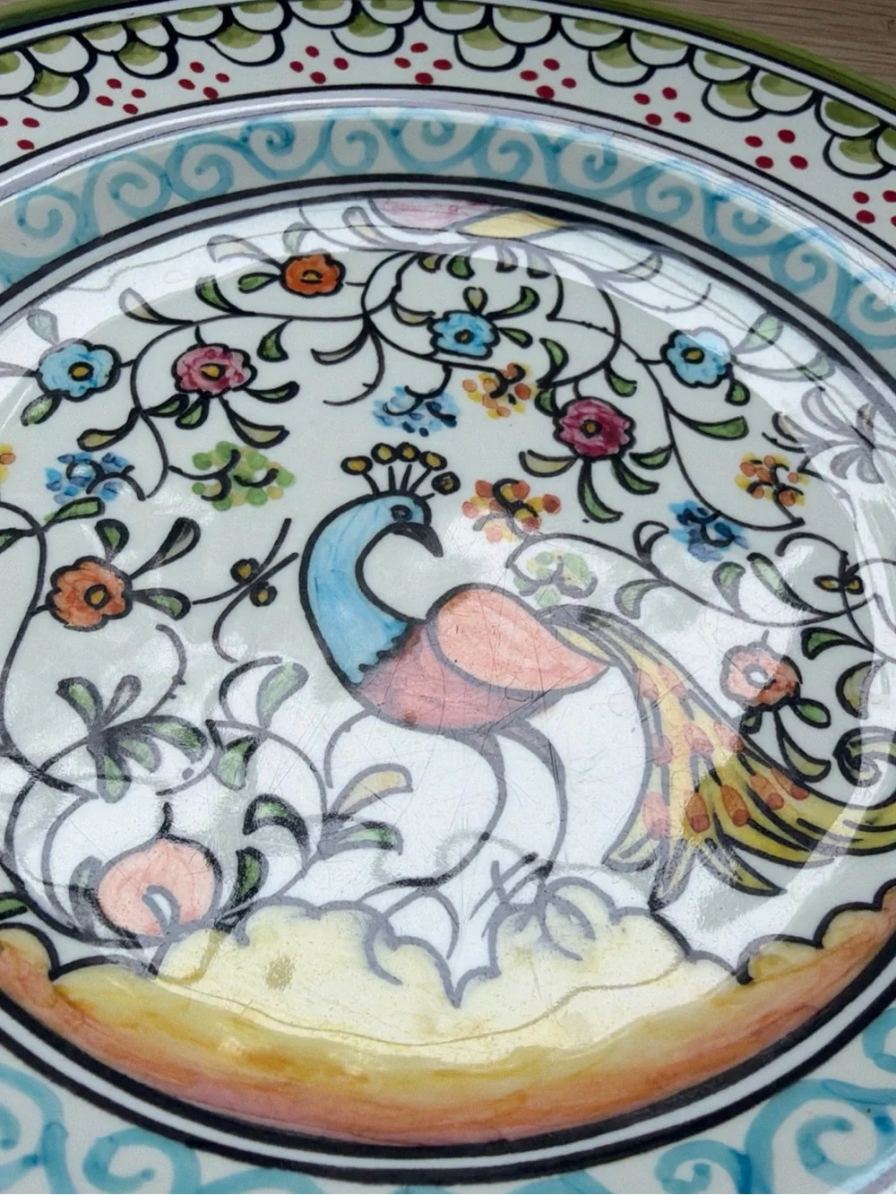 Rare Set of 4 Mixed Williams Sonoma Melamine Nazari Salad Plates 8.75”